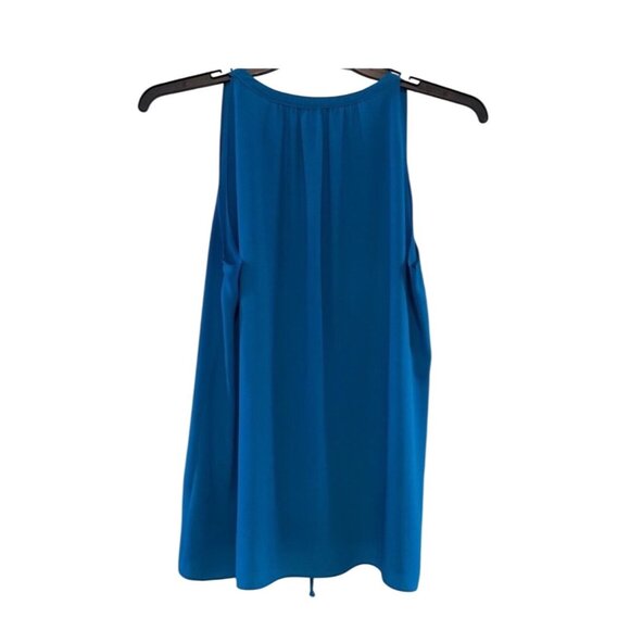 Violet + Claire Womens Sleeveless Blue Blouse Large - Picture 3 of 4